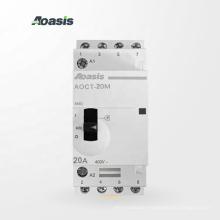 AOASIS AOCT-16M 16A 4P 4NO household ac modular contactor manually operated